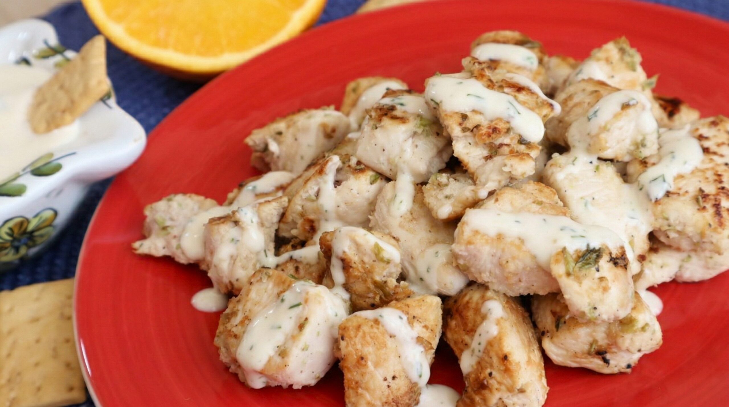 POLLO JUGOSO EN SALSA DE YOGUR Y NARANJA (VIDEORECETA)